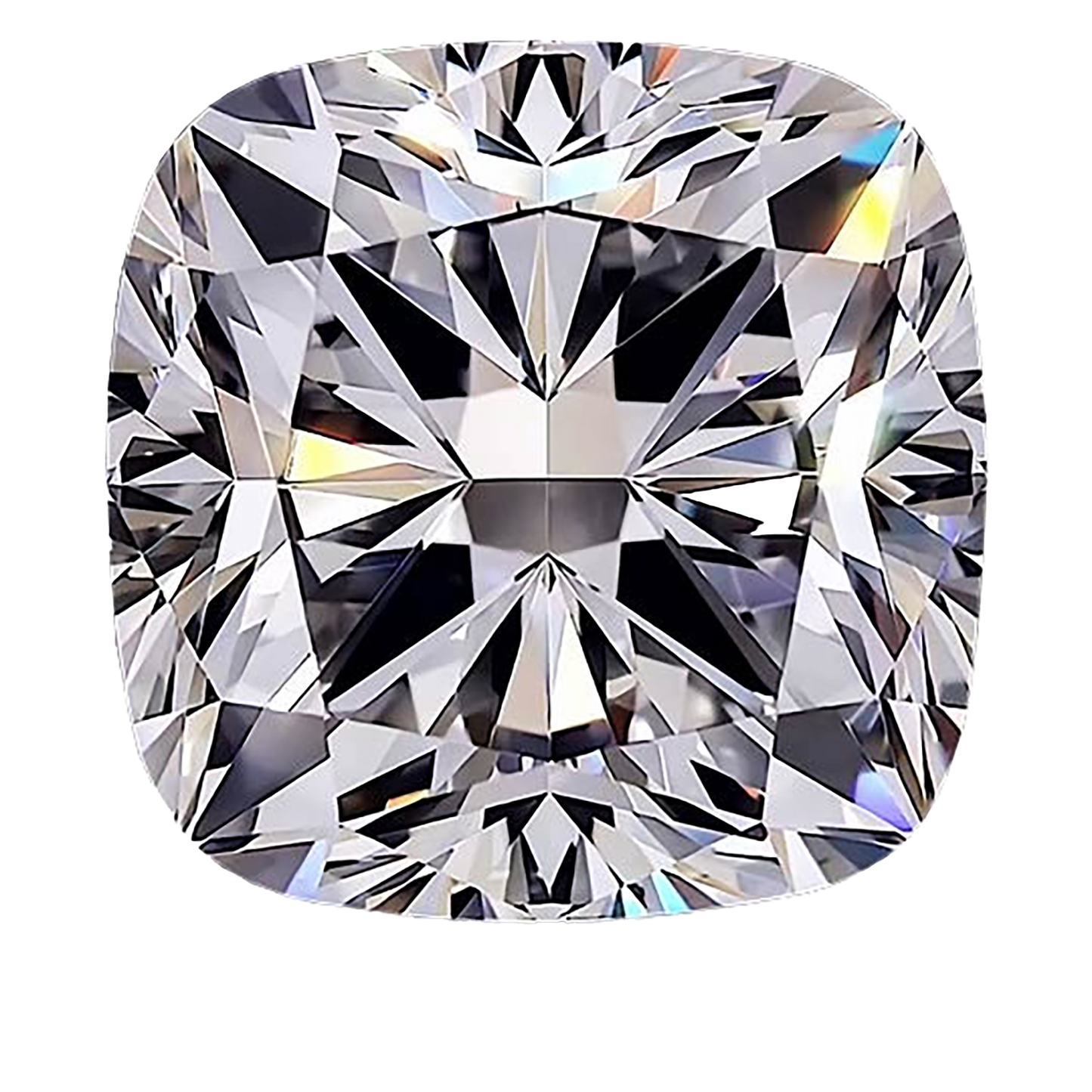 Cushion Cut Moissanite Stone With Certificate Only — D Color VVS1
