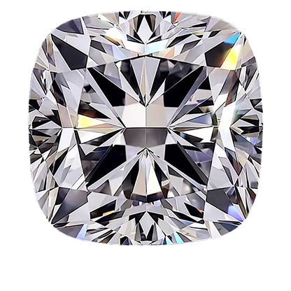 Cushion Cut Moissanite Stone With Certificate Only — D Color VVS1