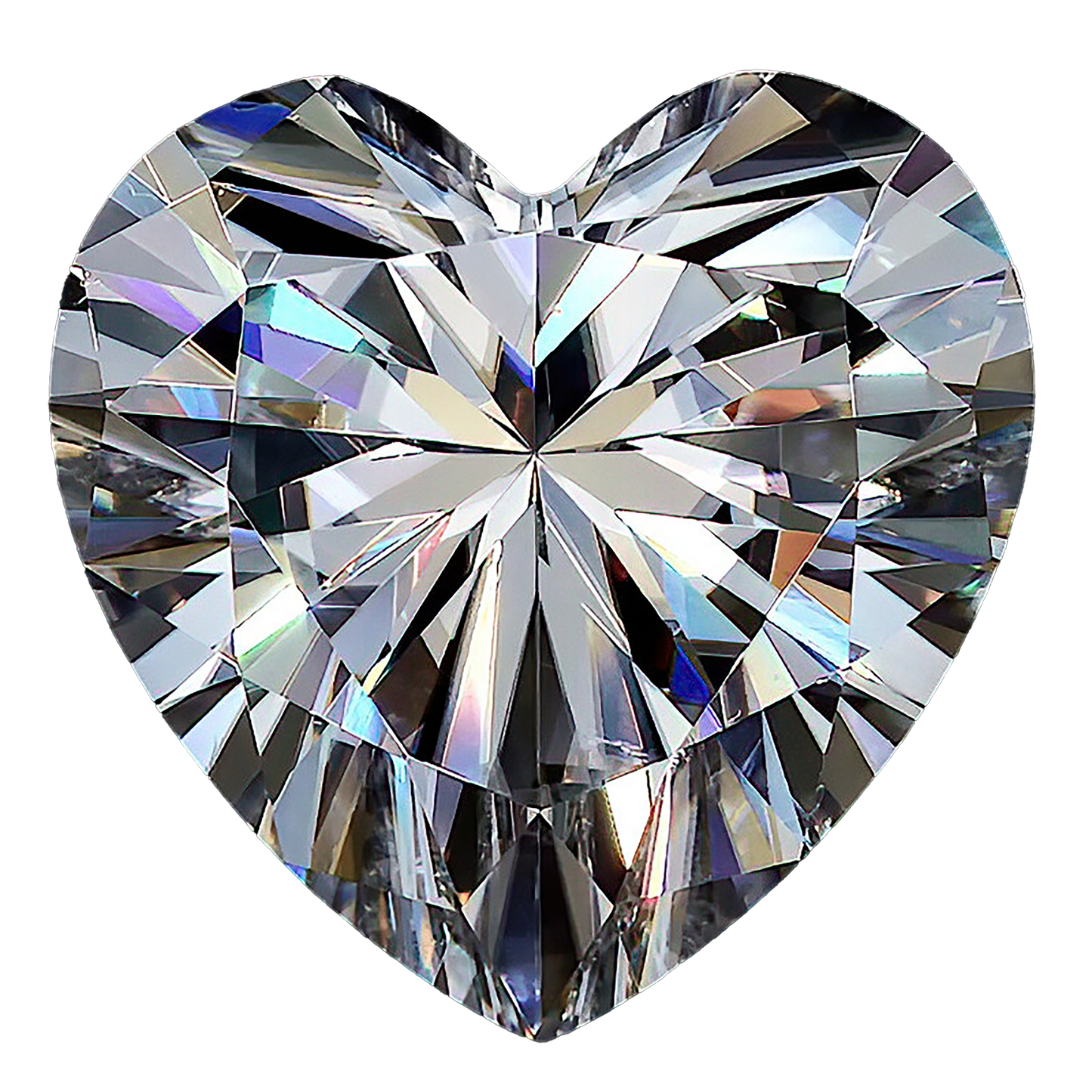 Heart Cut Moissanite Stone With Certificate Only — D Color VVS1