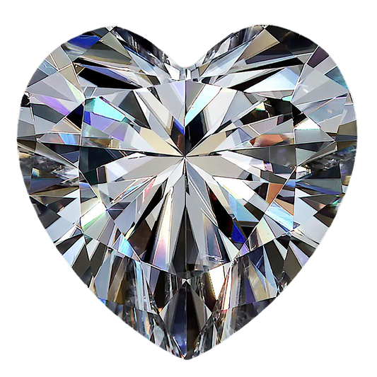 Heart Cut Moissanite Stone With Certificate Only — D Color VVS1