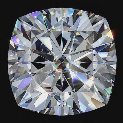 Cushion Cut Moissanite Stone With Certificate Only — D Color VVS1
