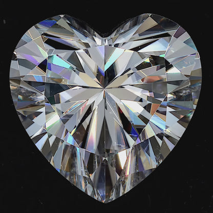 Heart Cut Moissanite Stone With Certificate Only — D Color VVS1