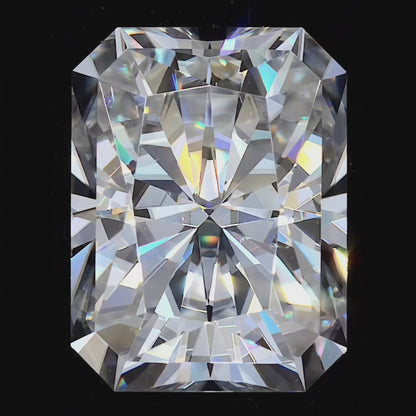 Radiant Cut Moissanite Stone With Certificate Only — D Color VVS1