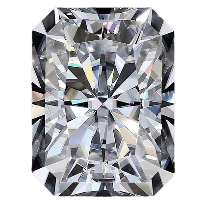 Radiant Cut Moissanite Stone With Certificate Only — D Color VVS1