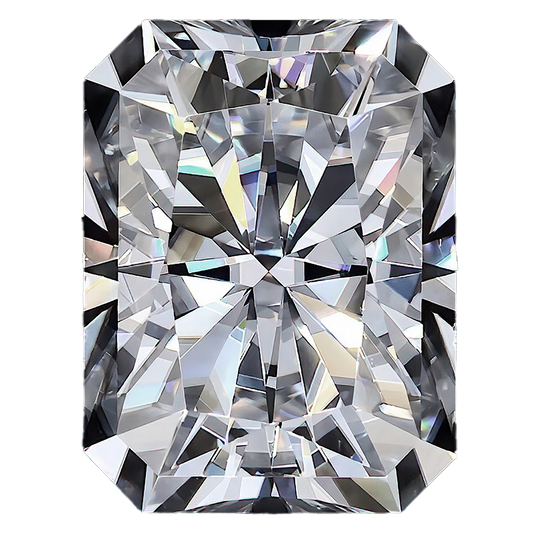 Radiant Cut Moissanite Stone With Certificate Only — D Color VVS1