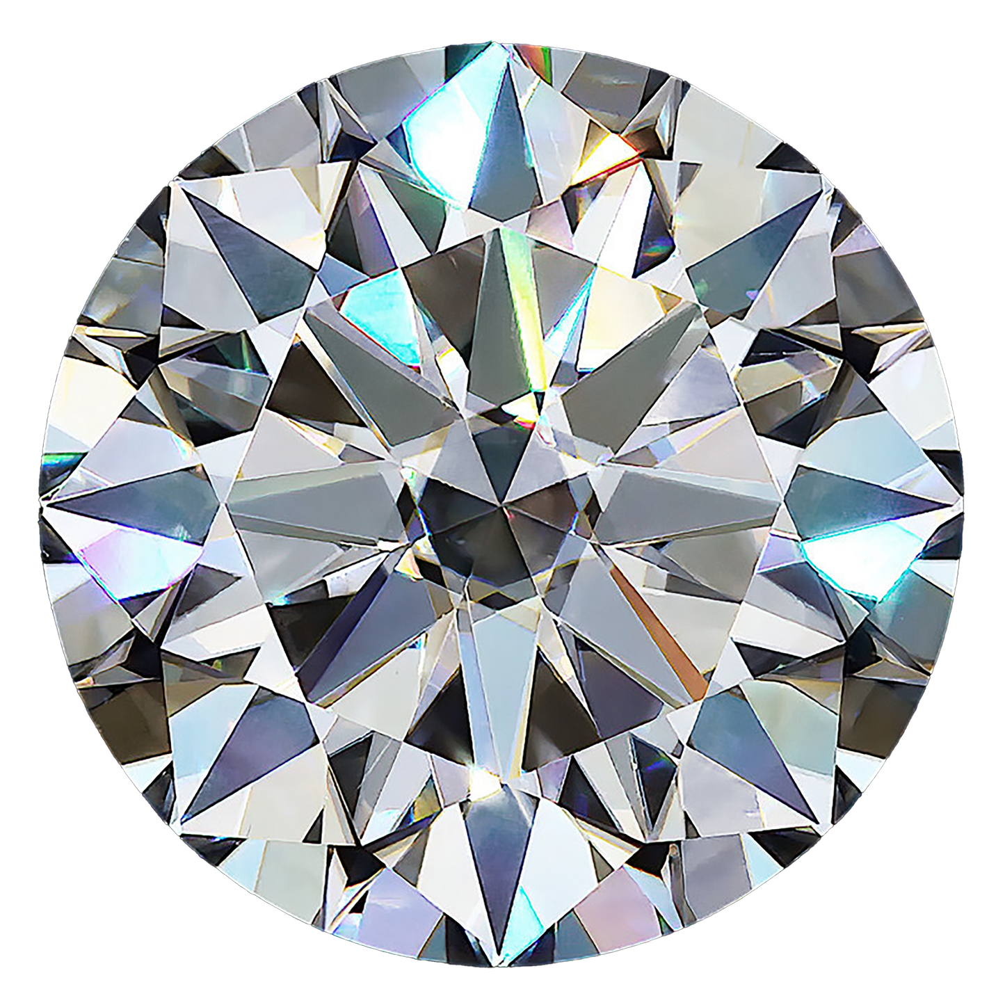 Round Cut Moissanite Stone With Certificate Only — D Color VVS1