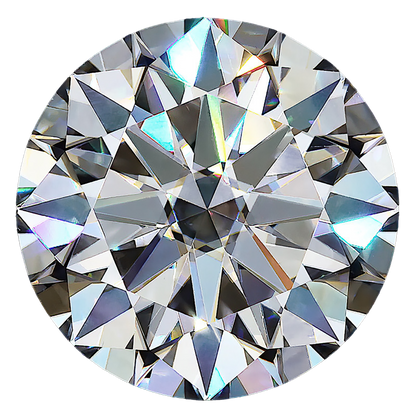 Round Cut Moissanite Stone With Certificate Only — D Color VVS1