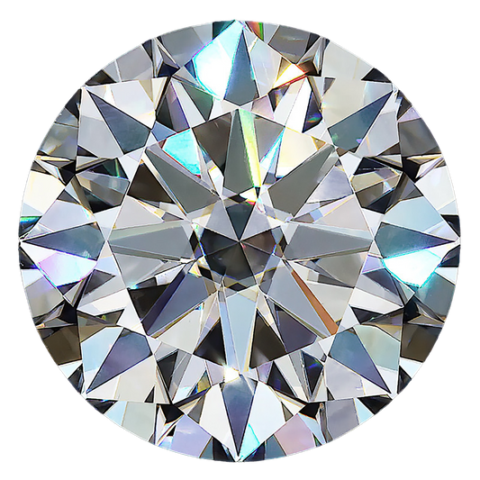 Round Cut Moissanite Stone With Certificate Only — D Color VVS1